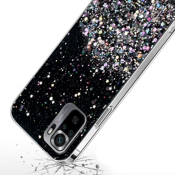 Telefontok a Xiaomi Redmi Note 10/10S, Glittery, fekete