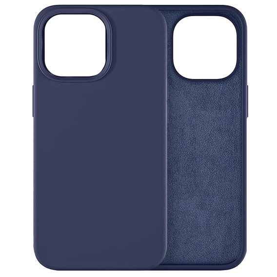 Telefontok a iPhone 14 Pro Max, Silicone Lite, sötétkék
