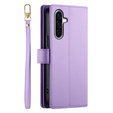 Wallet Zipper Pocket flip tok Samsung Galaxy A17 5G, Wallet Zipper Pocket, lila