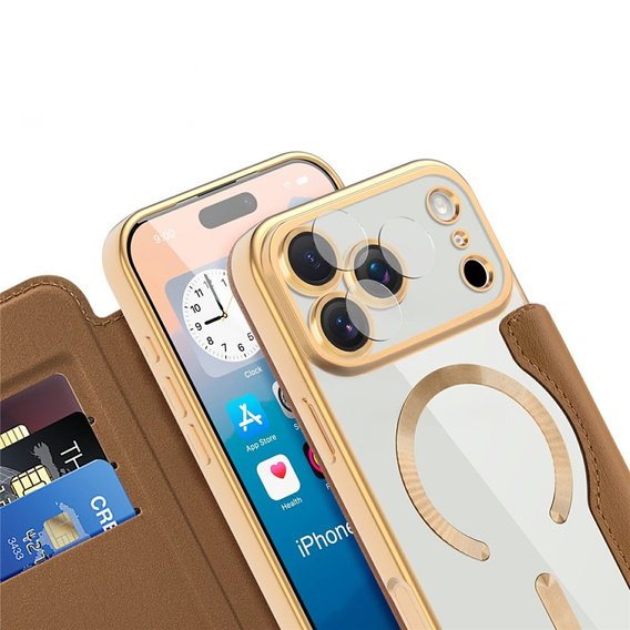 Wallet MagSafe RFID flip tok kameravédelemmel iPhone 17 Pro Max készülékhez