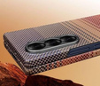 Tok Samsung Galaxy Z Fold6 5G - mágneses aramidszálas tok, narancssárga