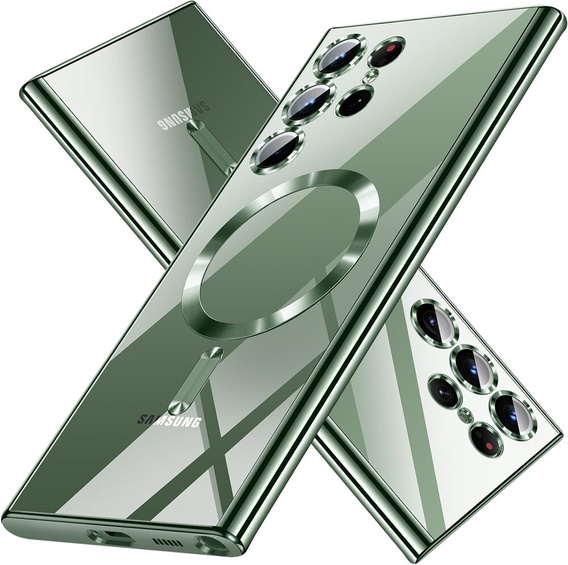 Telefontok a Samsung Galaxy S23 Ultra, MagSafe Hybrid, zöld