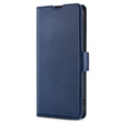 Pattintható tok a Motorola Edge 30 Neo 5G, Wallet Thin Magnet, sötétkék