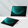 Tok Samsung Galaxy Tab S9 FE+ Plus, Smartcase Hybrid, tolltartó résszel, rózsaszín