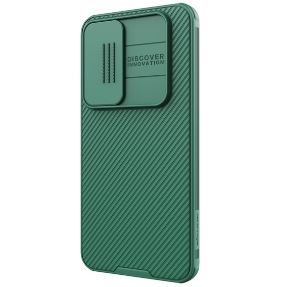 Tok Samsung Galaxy S24 FE, páncélozott Nillkin, CamShield Pro, zöld