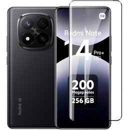 3D edzett üveg Xiaomi Redmi Note 14 Pro+ készülékhez, fekete keret