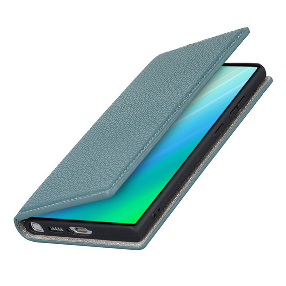 Bőr tok a Samsung Galaxy S23 Plus, ERBORD Grain Leather, kék