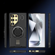 Telefontok a Samsung Galaxy S25 Ultra, Kickstand Ring, fekete