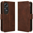 Pattintható tok a Oppo A60, Card Slot, barna