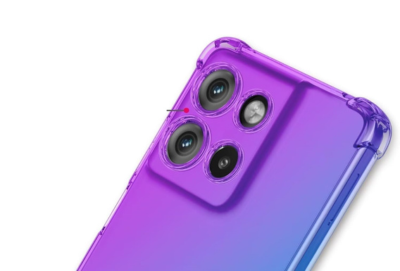 Tok Motorola Moto G15 / Motorola Moto G15 Power, Gradient Dropproof, Lila / kék