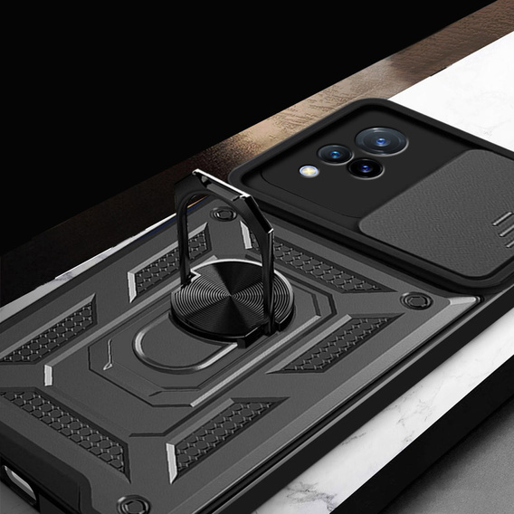 Telefontok a Vivo V21 5G, CamShield Slide, fekete