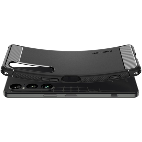SPIGEN Rugged Armor tok Sony Xperia 1 VI készülékhez – Matt fekete
