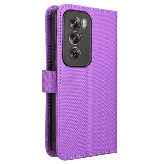 Pattintható tok a Oppo Reno 12, Wallet Smart Magnet, lila