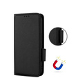 Telefontok a HTC U24 Pro 5G, Wallet Litchi Leather, fekete
