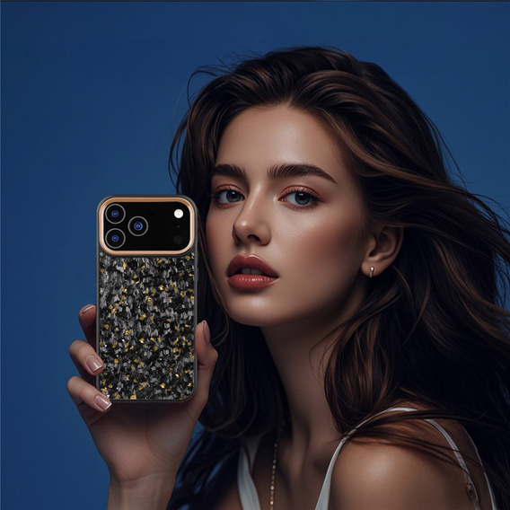 Mágneses aramid szálas tok fém kamera kerettel iPhone 17 Pro-hoz