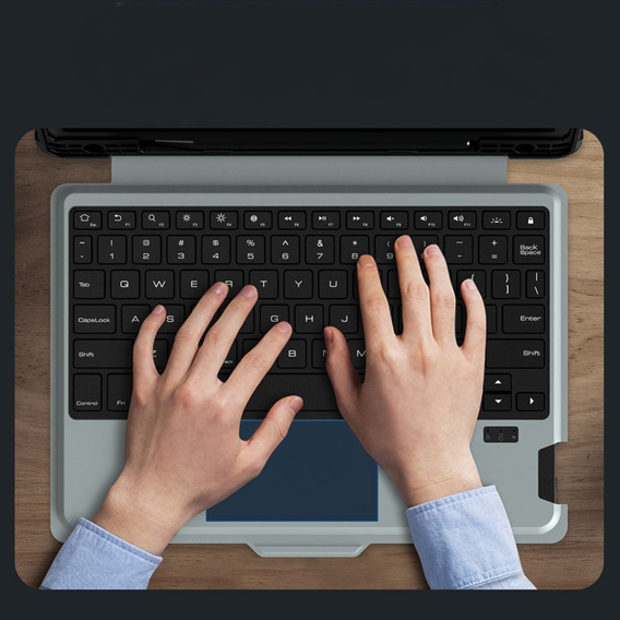 Tok + billentyűzet Galaxy Tab S9, NILLKIN Bumper Pen Slot, fekete
