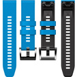 Szilikon pánt Garmin Fenix 7 / Forerunner 965 / 955 / 945 / 935, kék / fekete