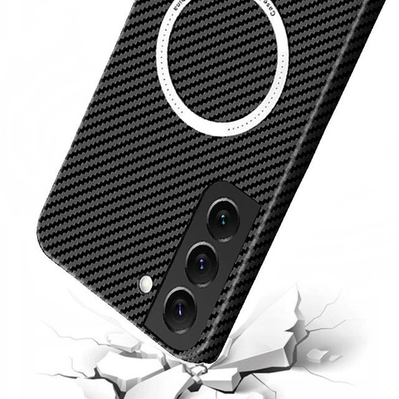Telefontok a Samsung Galaxy S21 Plus, Magsafe Slim Carbon, fekete
