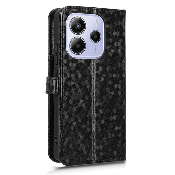 Flap tok Xiaomi Redmi Note 14 4G, Wallet Rhombus, fekete