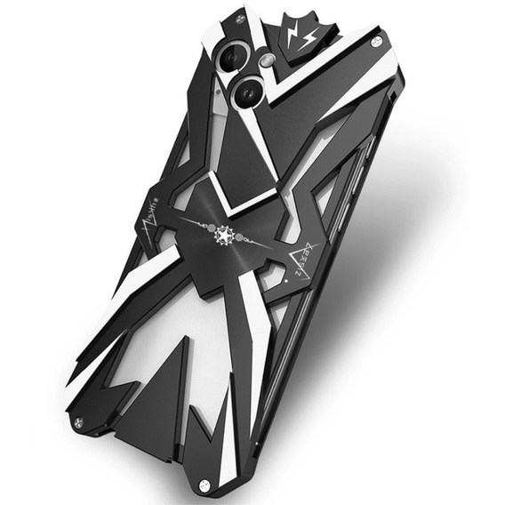 Páncélozott tok iPhone 15 Plus, Aluminum Alloy, fekete