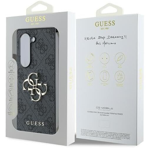 GUESS Telefontok a Samsung Galaxy Z Fold6, 4G Big Metal Logo, fekete