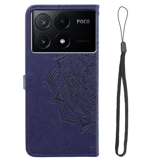Pattintható tok a Xiaomi Poco X6 Pro 5G, Mandala, rózsaszín rose gold