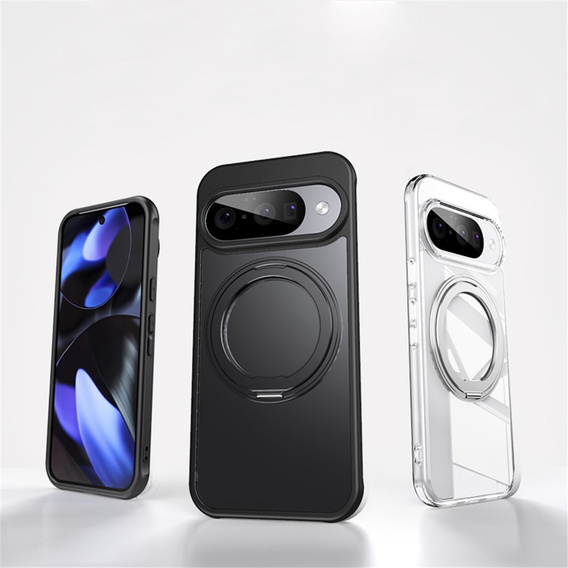 Tok Google Pixel 10 / 10 Pro , MagSafe tokhoz, állvánnyal, fekete