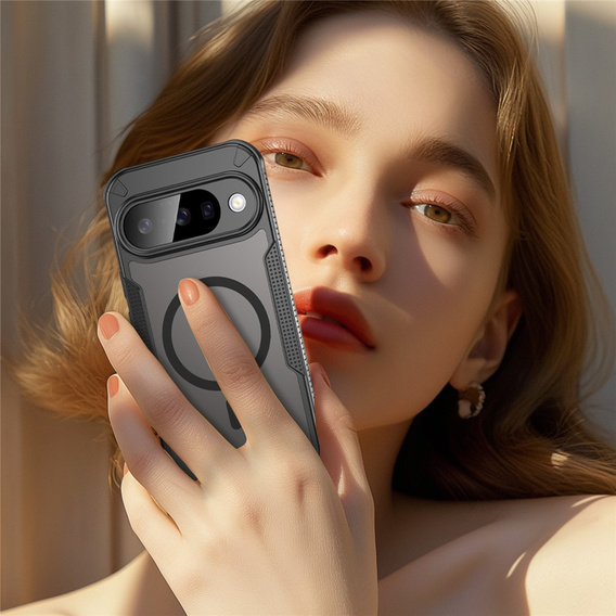 Páncélozott tok Google Pixel 10, MagSafe, matt, fekete