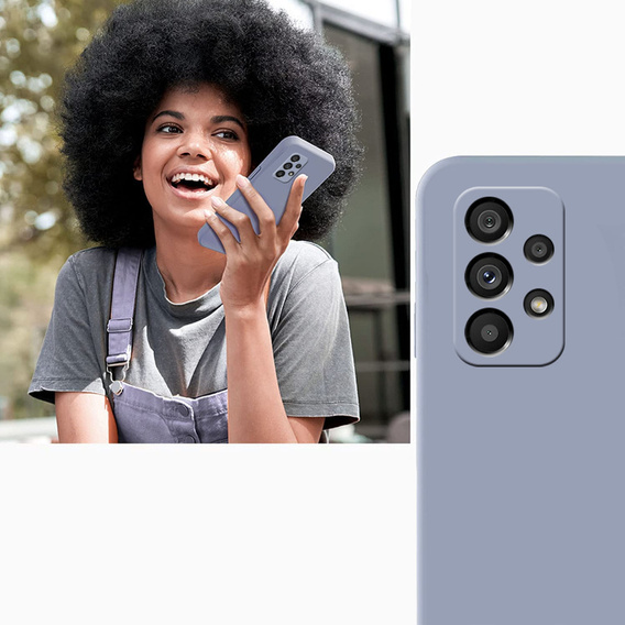 Telefontok a Samsung Galaxy A53 5G, Silicone Lite, levendula