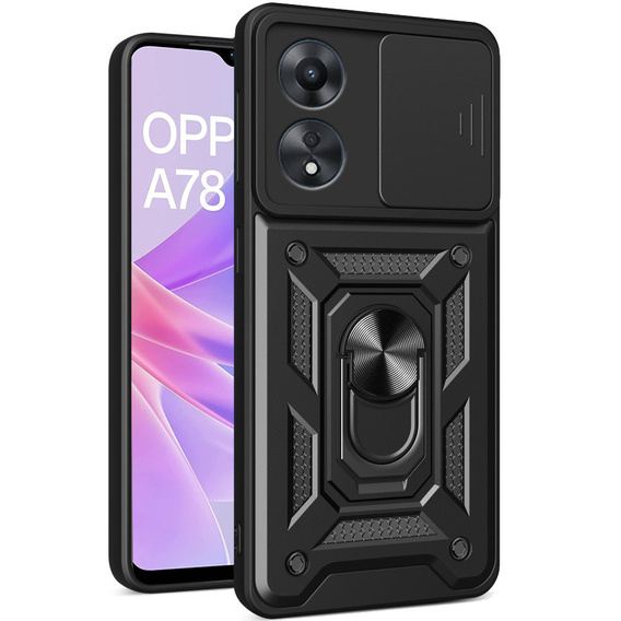Telefontok a Oppo A78 5G, CamShield Slide, fekete