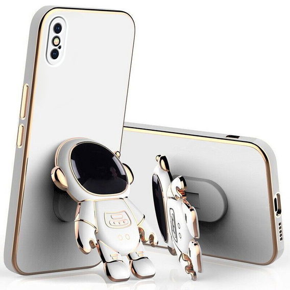 Telefontok a iPhone X / XS, Astronaut, fehér
