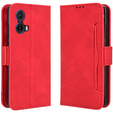 Pattintható tok a Motorola Moto G85, Card Slot, piros