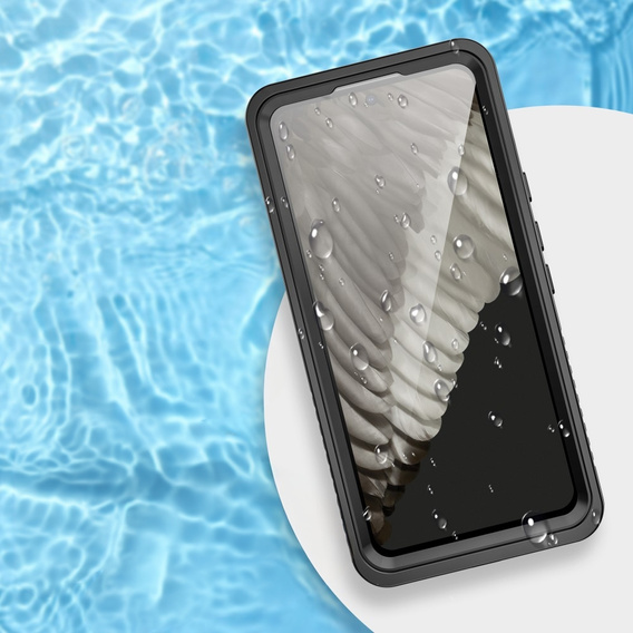 IP68 vízálló tok a Google Pixel 8, fekete