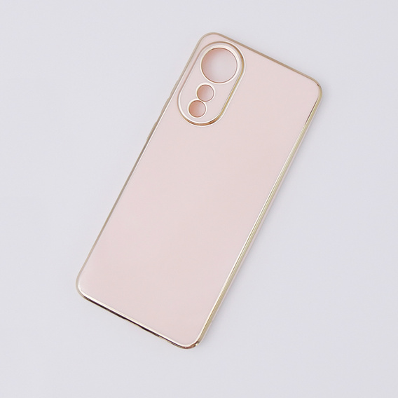 Tojás Oppo A78 4G, Glamour CamShield, rózsaszín rose gold