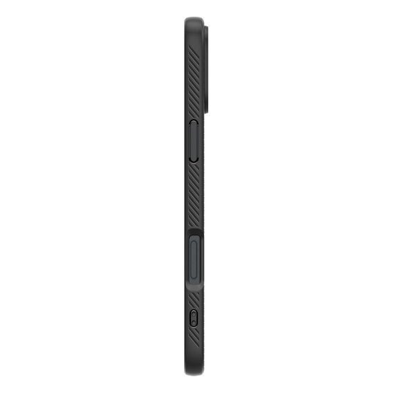 A Spigen tok iPhone 16, Liquid Air, fekete + 9H edzett üveghez
