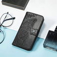 Pattintható tok a Motorola Moto G15 / Motorola Moto G15 Power, Butterfly, fekete