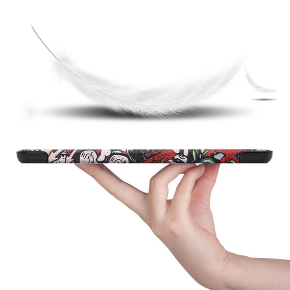 Tok Samsung Galaxy Tab S10 Lite / S10 FE / S9 FE, pánttal, graffiti