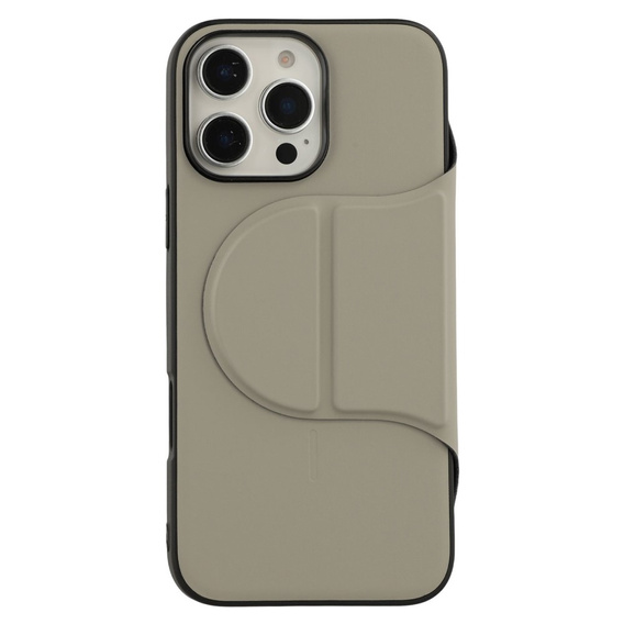 X-LEVEL tok iPhone 16 Pro Max készülékhez, Magnetic Card Holder, szürke