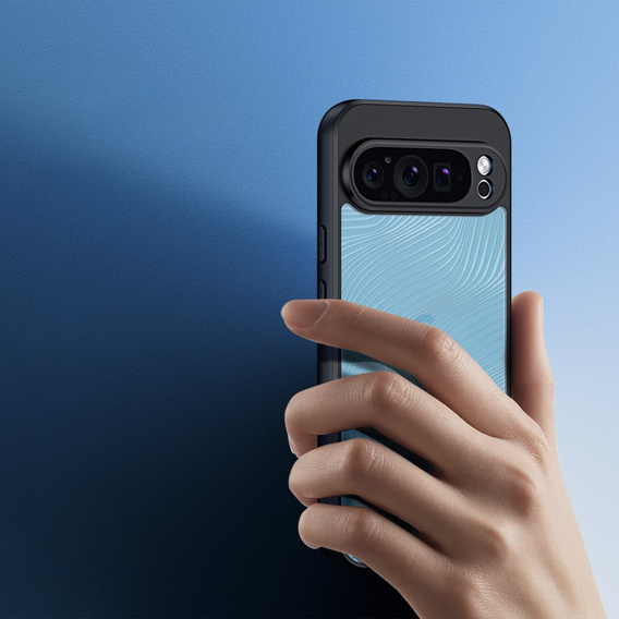 DuxDucis tok Google Pixel 9 Pro XL, Aimo case, átlátszó / fekete