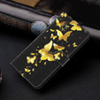 Pattintható tok a Oppo A17, Wallet, Butterflies arany