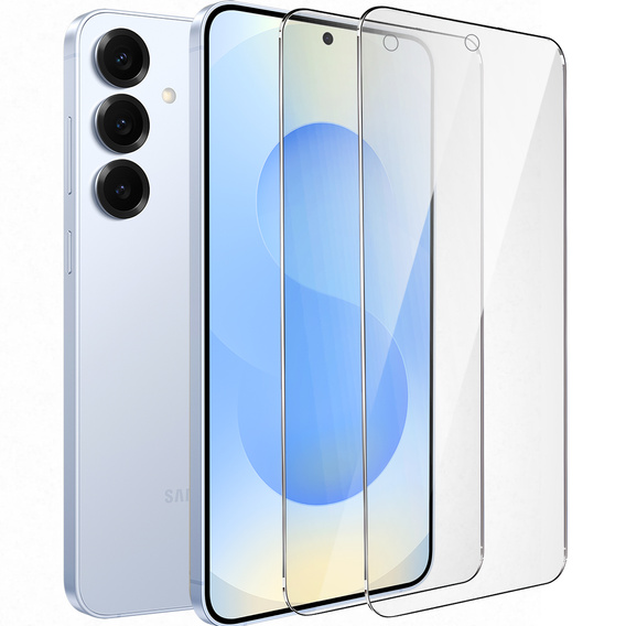 2x edzett üveg a Samsung Galaxy S24+/S25+ Plus, ERBORD 9H Hard Glass a képernyőn