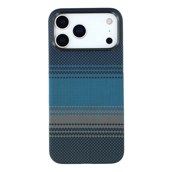 Tok iPhone 17 Pro készülékhez, Aramid szál, MagSafe, vékony és könnyű, kék