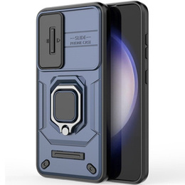 Telefontok a Samsung Galaxy S24, KickStand Camera Lens, kék