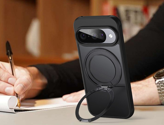 Tok Google Pixel 10 / 10 Pro , MagSafe tokhoz, állvánnyal, fekete