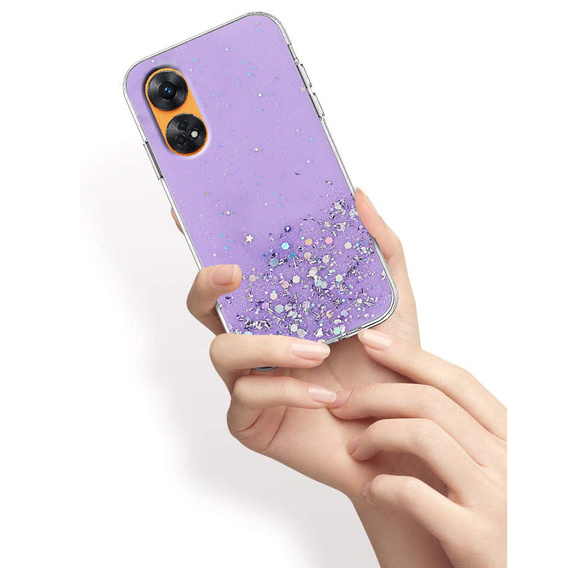 Telefontok a Oppo Reno8 T, Glittery, lila