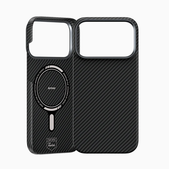 BENKS Kevlar Armor Air Carbon Fiber 600D A070 to MagSafe tok iPhone 17 Pro Max számára