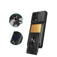 Páncélozott tok a Motorola Edge 30 Fusion 5G, Camera Slide Card Slot, fekete