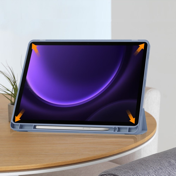Tok Samsung Galaxy Tab S10 Lite / S10 FE / S9 FE, Smartcase tolltartóval, lila