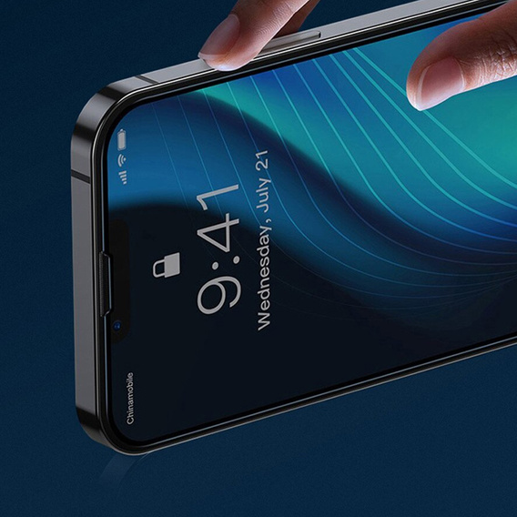 3D edzett üveg iPhone 14 Plus készülékhez, fekete