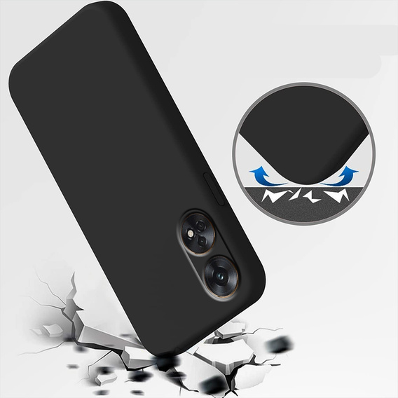 Telefontok a Oppo Reno8 T, Silicone Lite, fekete